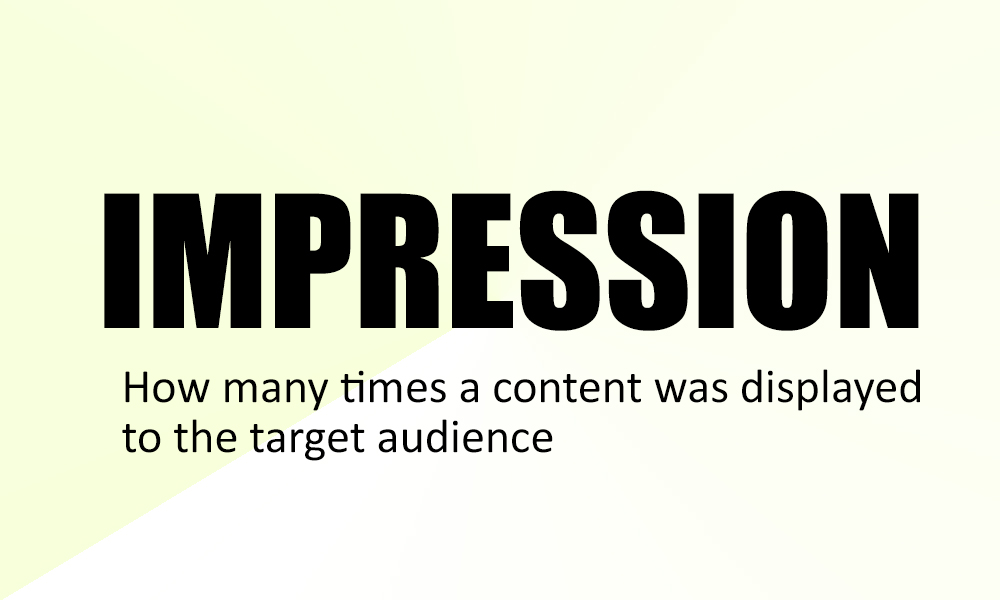 What is an impression and its importance ?